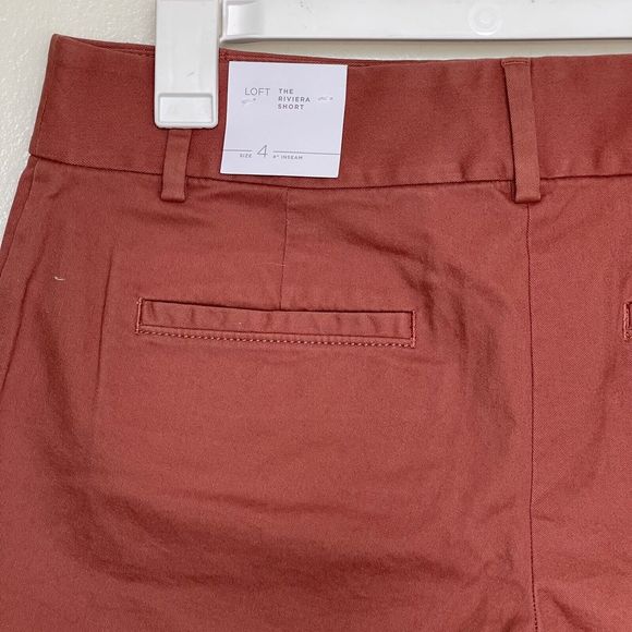 Loft Womens Shorts Size 4 The Riviera 4" Inseam Mini Short Pockets Mid Rise - Picture 4 of 13